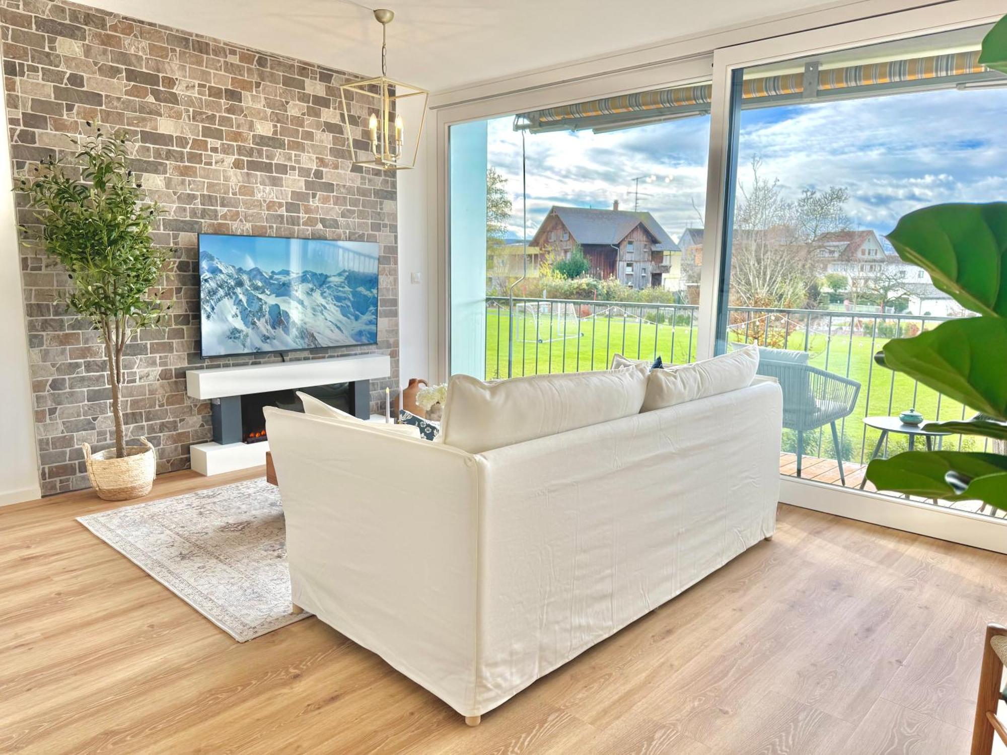 Flair Apartments Vorarlberg - Stilvolles Wohnen Nahe Bodensee & Alpen - Kueche, Balkon & Gratis Parkplatz Bregenzi járás Szoba fotó